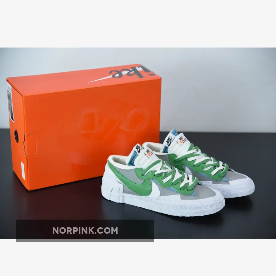 sacai x Nike Blazer Low Medium Grey Green DD1877-001