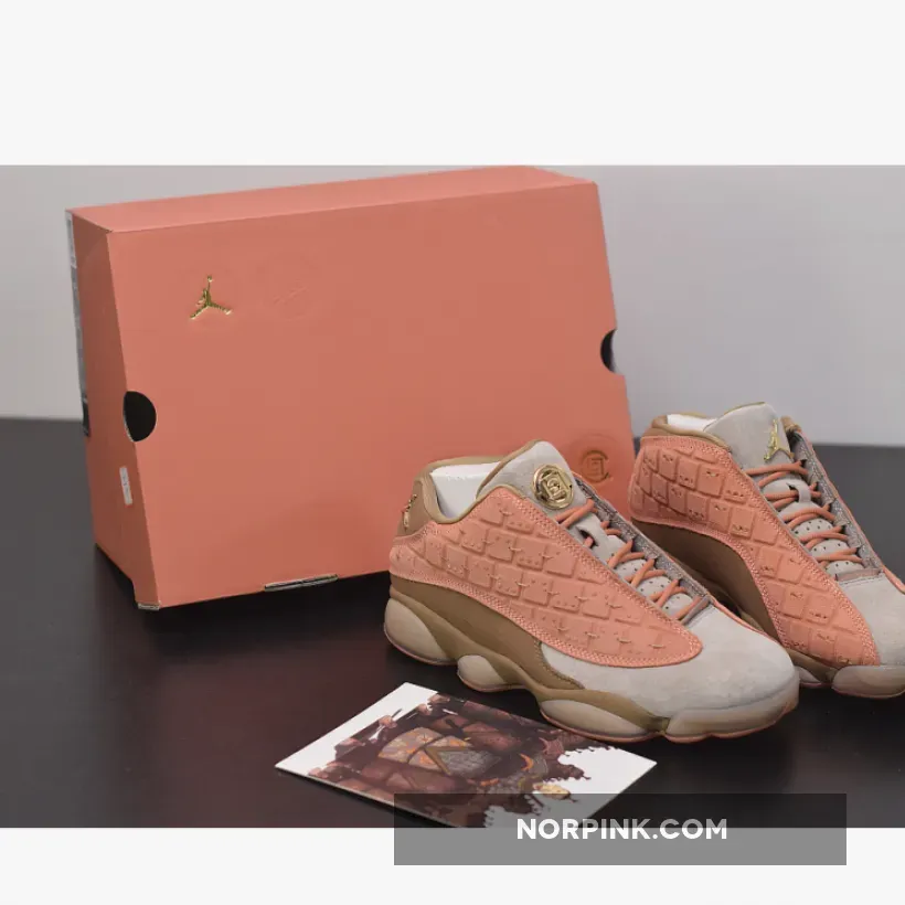 Clot x Air Jordan 13 Low Sepia Stone/Canteen-Terra Blush - jordan 13 clot