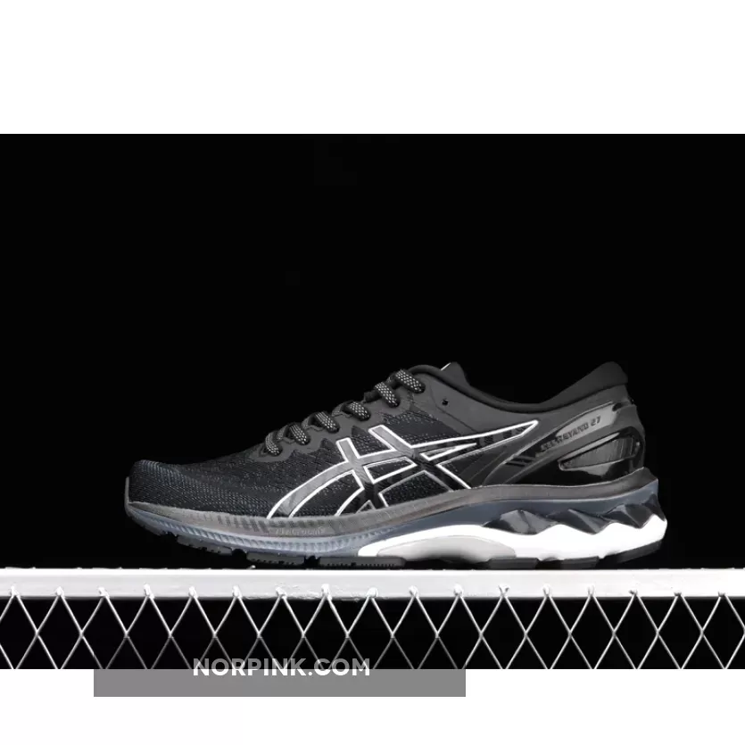 Gel-kayano 27 2e - Asics Men's GEL-KAYANO 27 (2E) Running Shoes Black Silver 1011A835-001