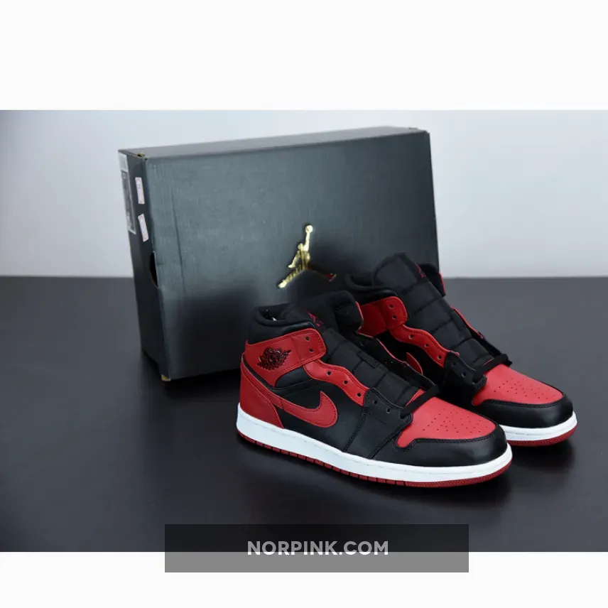 Air Jordan 1 Mid 'Banned' 2020 554724-074 Restock