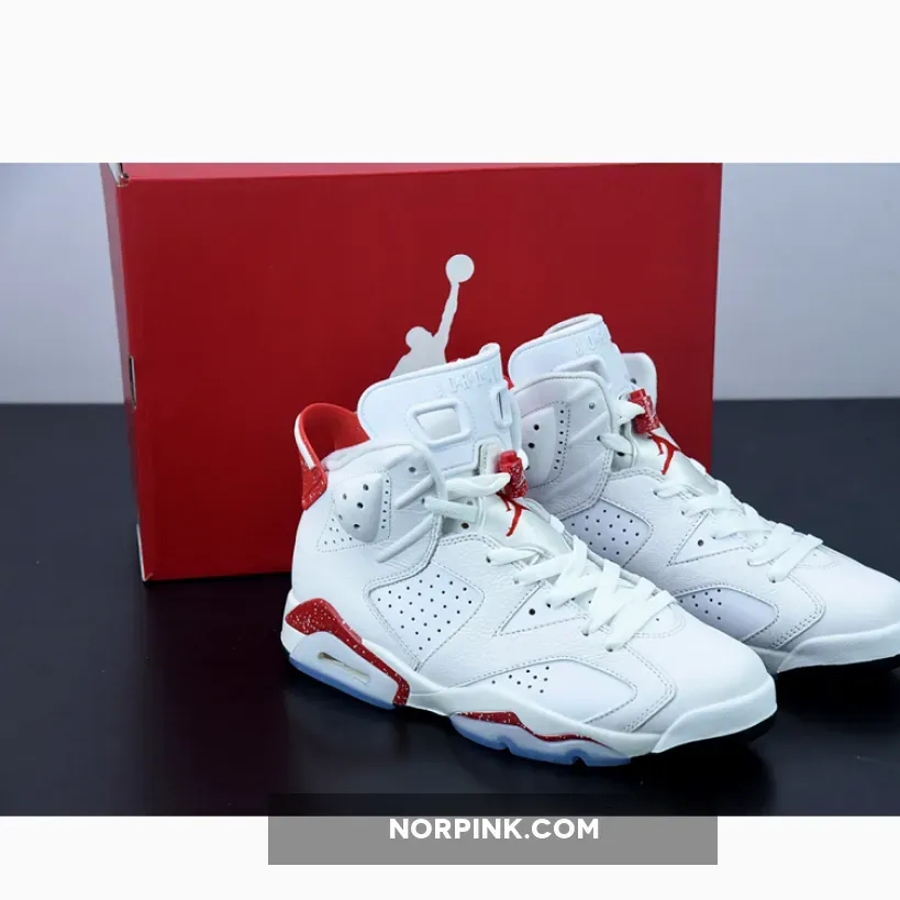Air Jordan 6 'Red Oreo' White/University Red/Black #white and red retro 6