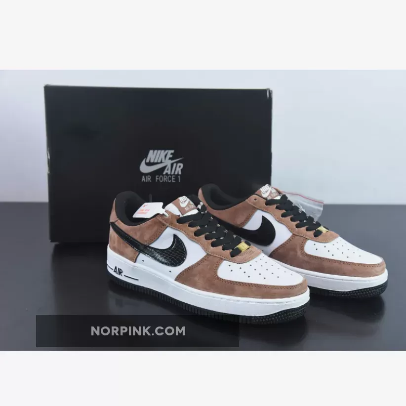 New Releases Nike Air Force 1 Low Brown White Black 1678686095