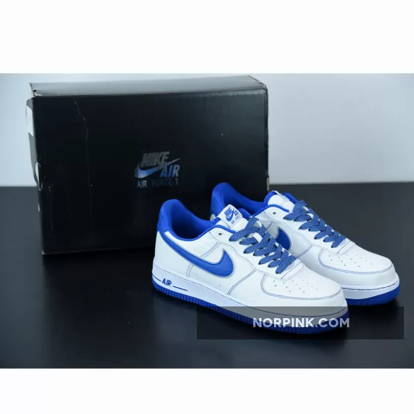 Nike Air Force 1 White Royal Blue #nike royal blue