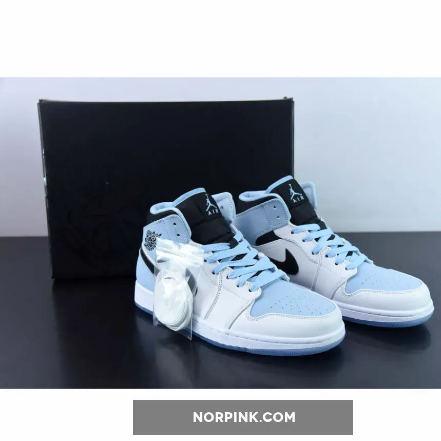 Air Jordan 1 Mid White Black Blue DV1308-104 #black blue 12