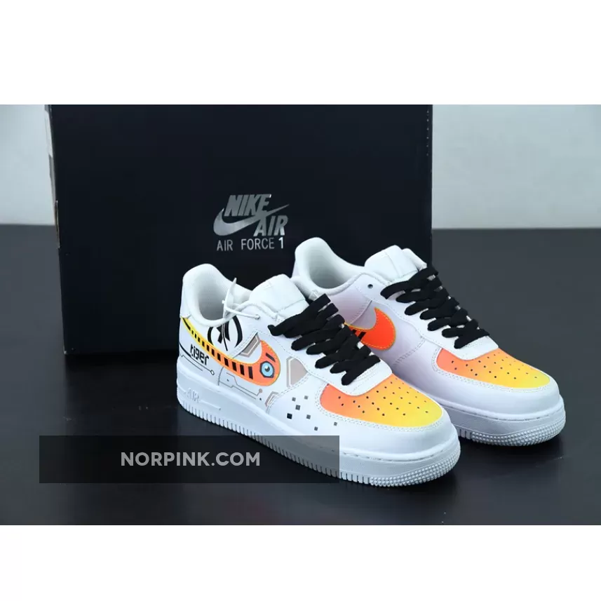 Nike Air Force 1 Low 'Tiger' White Yellow Black yellow black and white air force 1