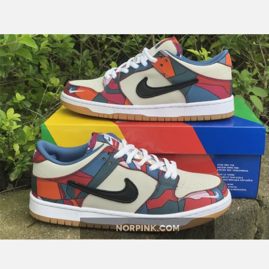 Parra x Nike SB Dunk Low Fire Pink/Gym Red-Mocha-White-Royal Blue-Black For sale Parra x Nike SB Dunk Low Fire Pink/Gym Red-Mocha-White-Royal Blue-Black For sale