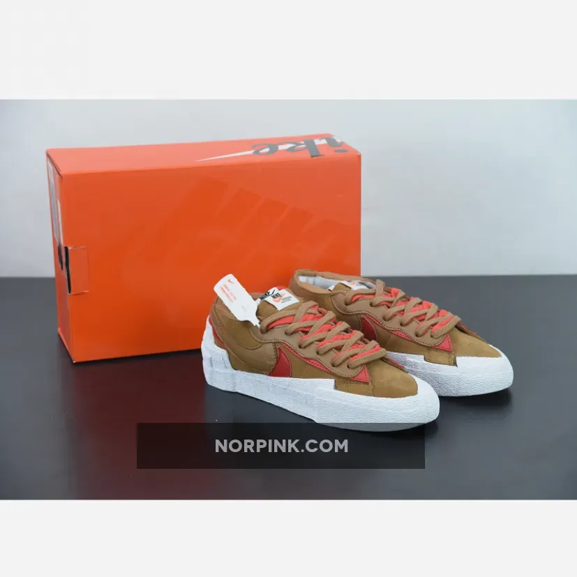 sacai x Nike Blazer Low British Tan DD1877-200 / nike sacai blazer low british tan