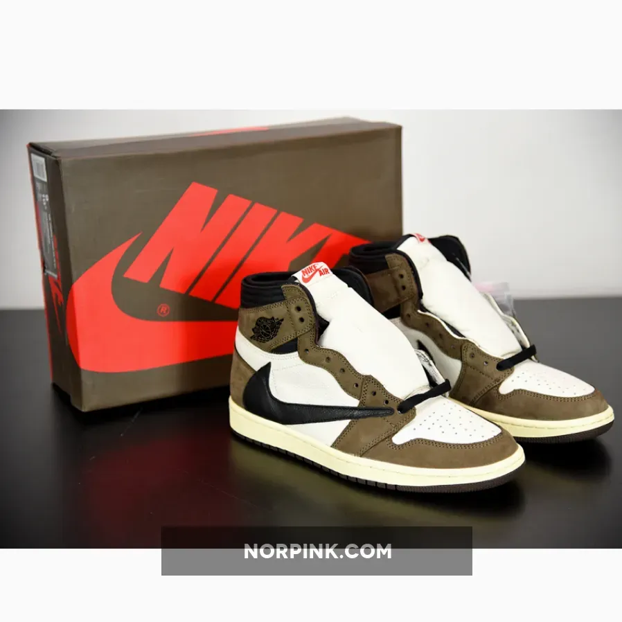 Travis Scott x Air Jordan 1 Retro High OG 'Mocha' CD4487-100 #travis nike jordan