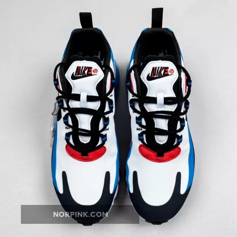 Air Max 270 White Photo Blue / Nike Air Max 270 React White/Photo Blue-University Red DA2400-100