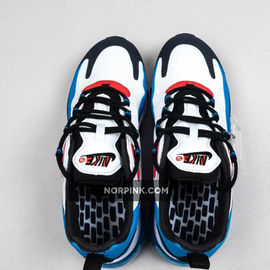 Air Max 270 White Photo Blue / Nike Air Max 270 React White/Photo Blue-University Red DA2400-100