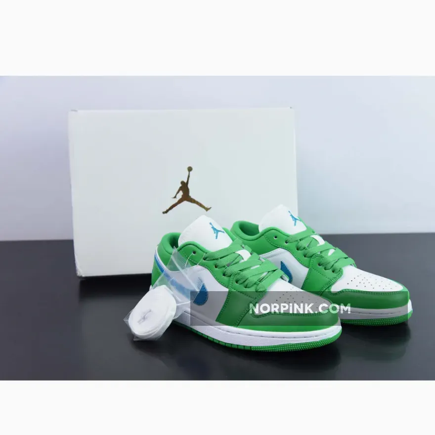 Air Jordan 1 Low Lucky Green/Aquatone-White DC0774-304