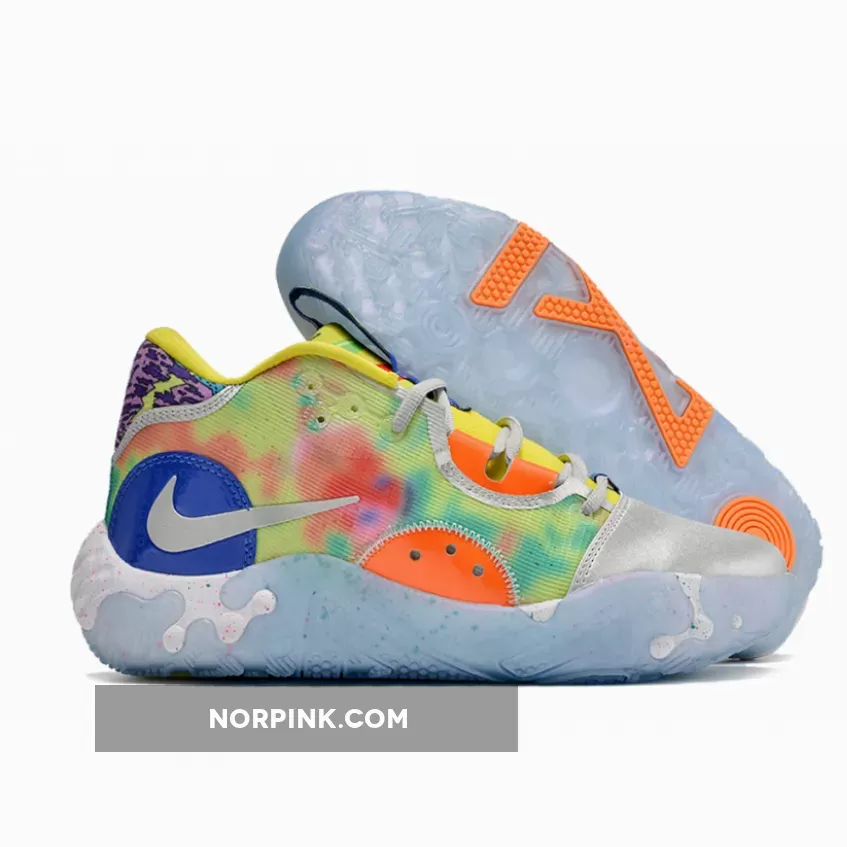 Nike PG 6 Opti Yellow/Metallic Silver-Total Orange / pg 5 silver