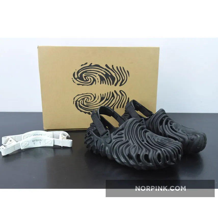 Salehe Bembury x Crocs Pollex Clog 'Sasquatch' Black salehe bembury sasquatch crocs