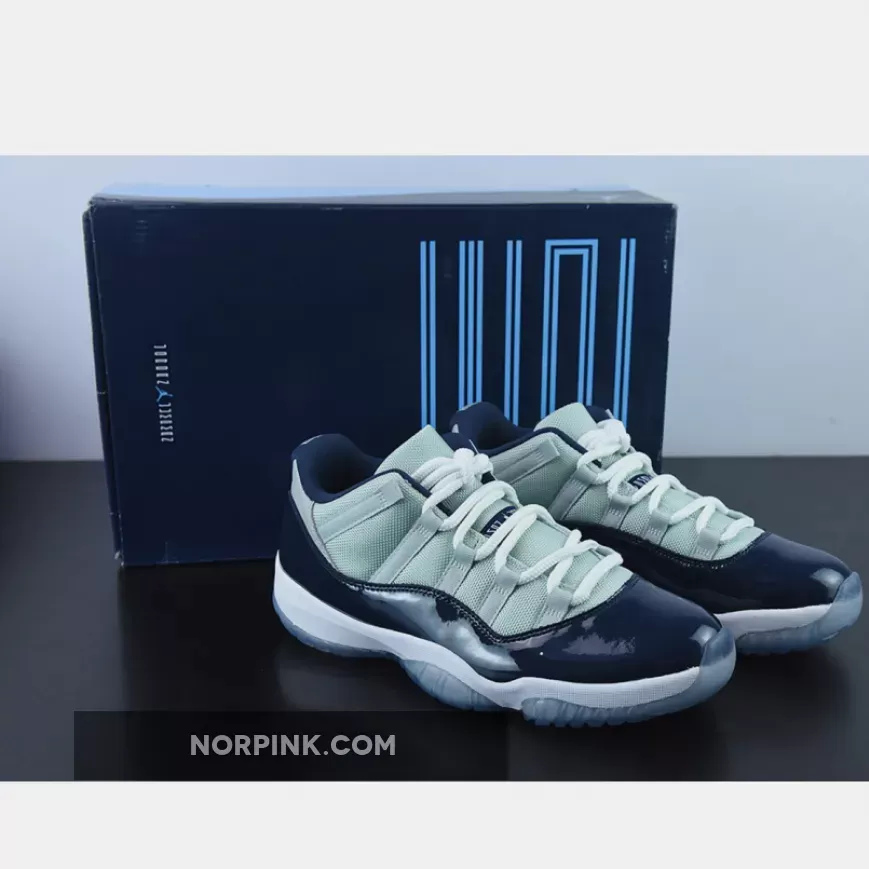 Air Jordan 11 Low 'Georgetown' Grey Mist/White-Midnight Navy / air jordan 11 low georgetown