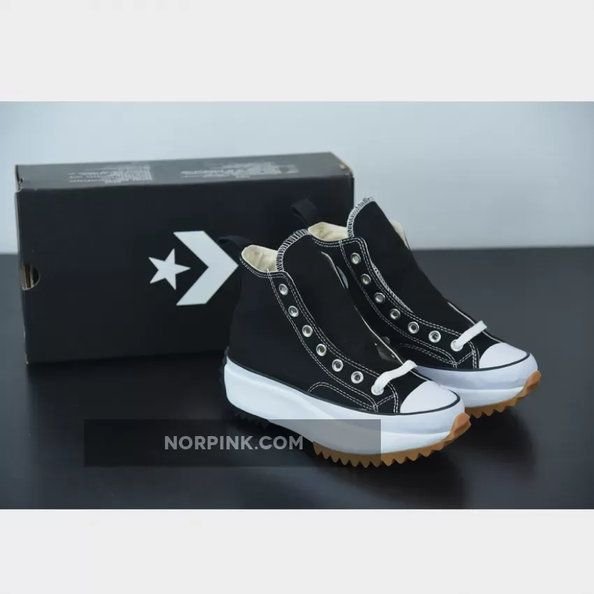 Converse Run Star Hike High Black White Gum 166800C / converse run star hike hi black white gum