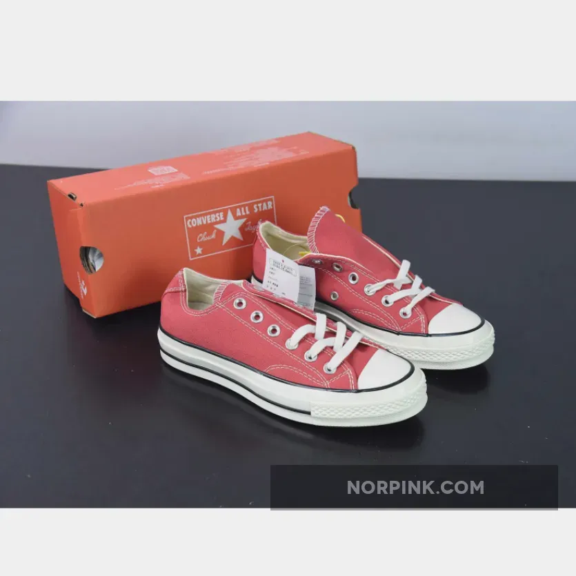 Converse Chuck 70 Low Vintage Canvas Rhubarb Pie/Egret/Black, Rhubarb Pie Converse A02767C