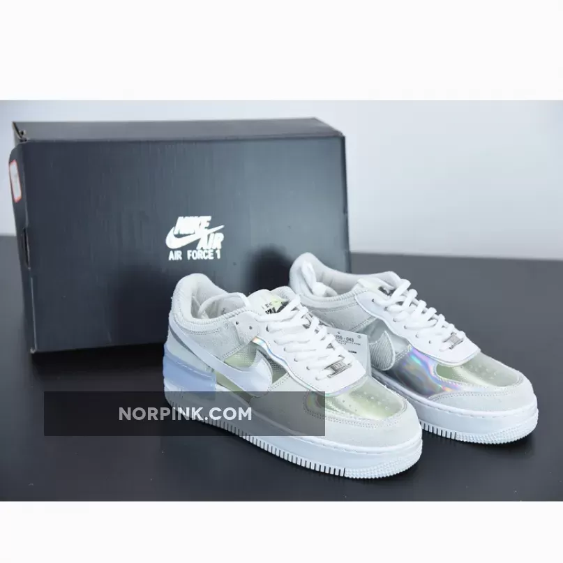 Nike Air Force 1 Shadow Pure Platinum White For Womens DC5255-043 Restock