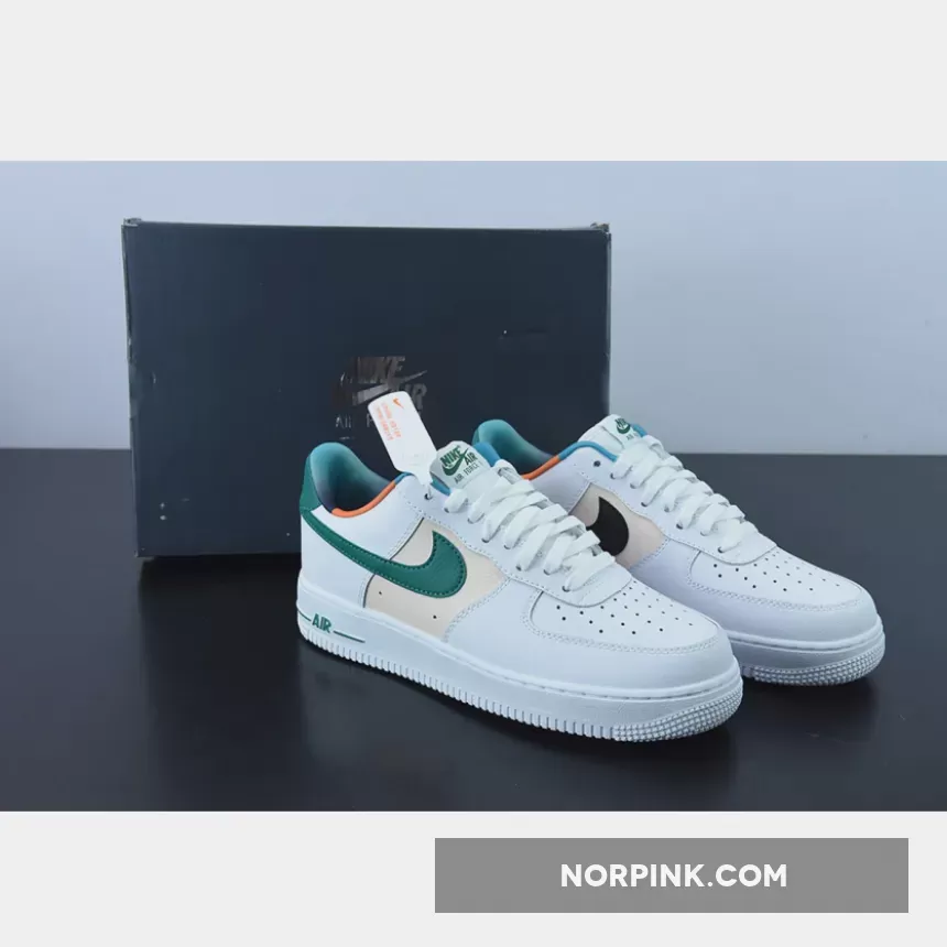 Nike Air Force 1 EMB White/Malachite-Pearl White DM0109-100 - nike air force 1 pearl