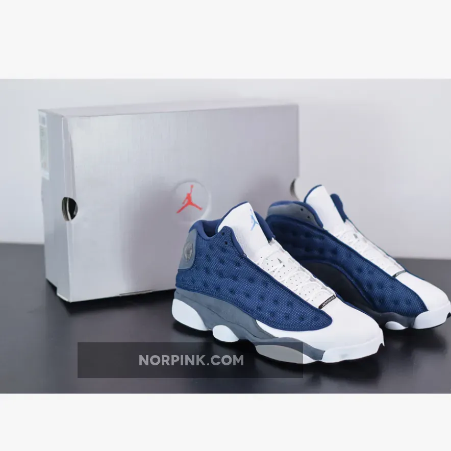 Air Jordan 13 Retro 'Flint' Unisex Navy/Flint Grey-White-Universi 414571-404 AJ13 - navy/university blue/flint grey/white