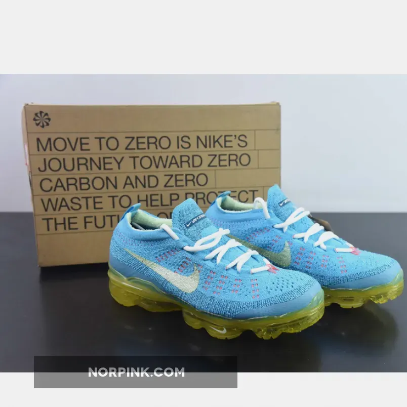 Air VaporMax 2023 "Baltic Blue" Flyknit Blue / Citron | GREEN ABYSS