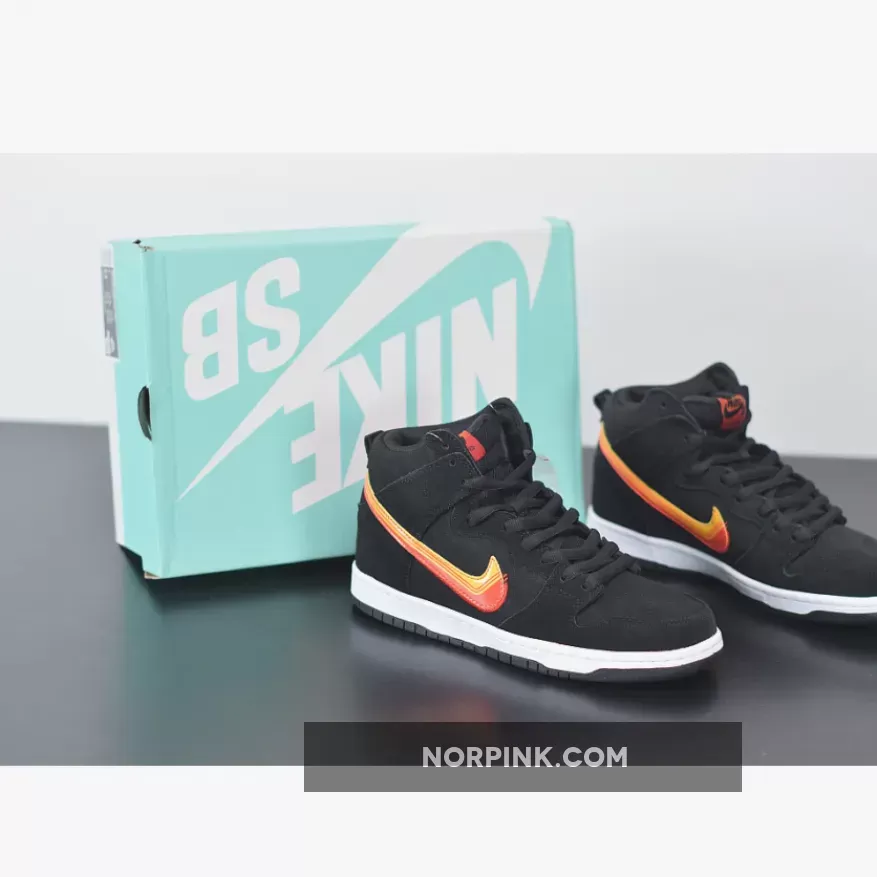 Nike SB Dunk High'Truck It' Black/University Gold-Team Orange / dunk truck