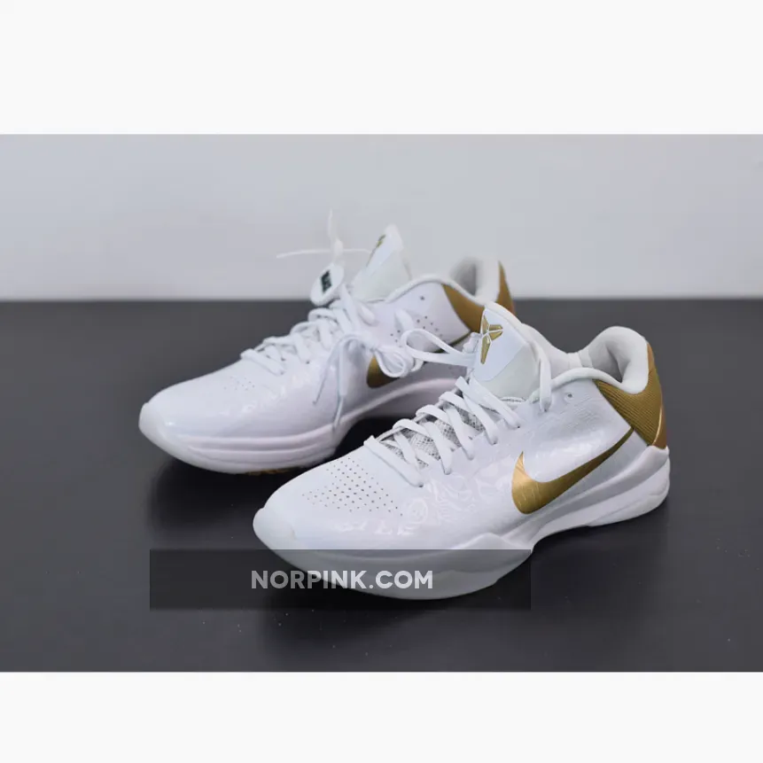 Nike Kobe 5 'Big Stage Home' White Gold 386429-108 Restock Nike Kobe 5 'Big Stage Home' White Gold 386429-108 Restock