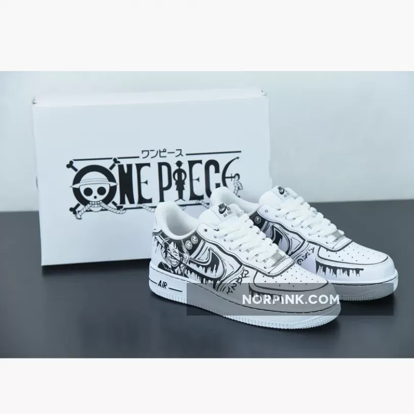 Custom Nike Air Force 1 ‘One Piece’ White/Black | air force ones