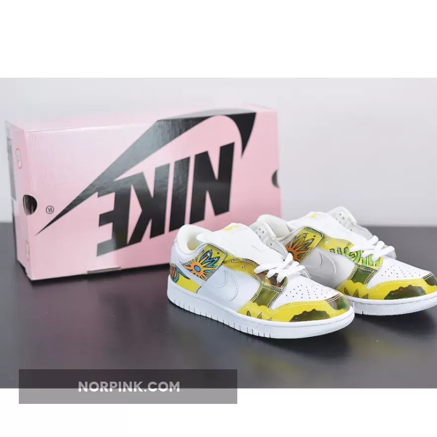 Nike SB Dunk 'De La Soul' White/Yellow 304292-171 Restock