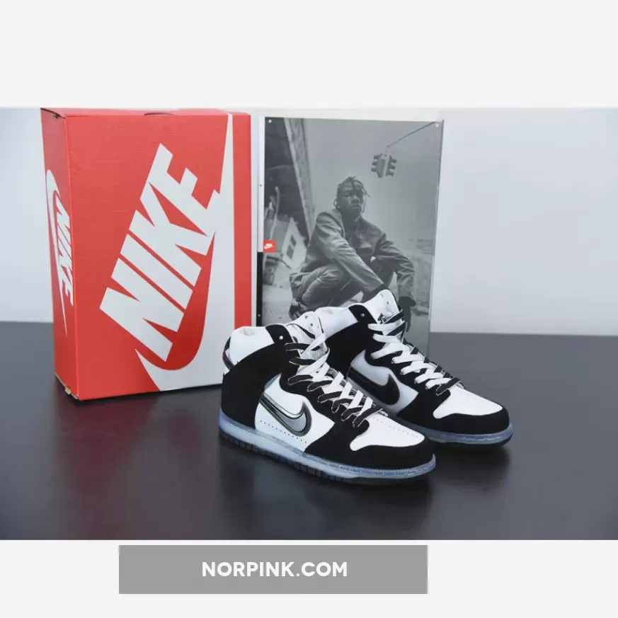 Slam Jam X Nike Dunk High White/Clear-Black DA1639-101 Discount