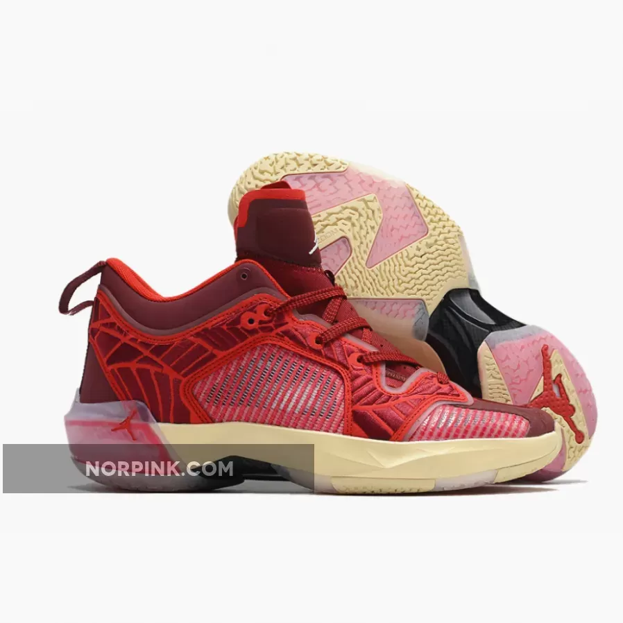 Air Jordan 37 Low Team Red/Sail-University Red-Muslin