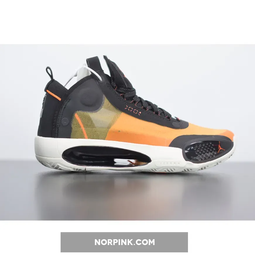 Air Jordan 34 Amber Rise/Black-Sail-Metallic Silver AR3240-800 Restock