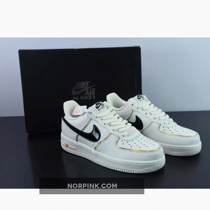 Nike Air Force 1 Low White Black Multi-Color 1675861656 Restock