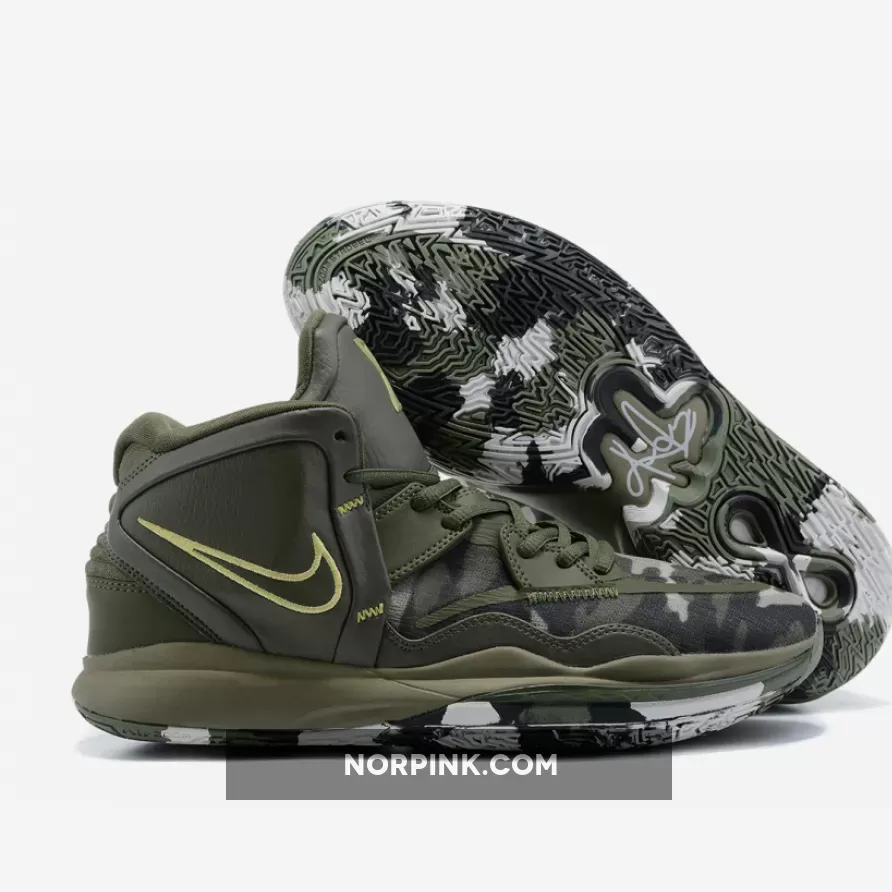 Nike Kyrie 8 Camo Olive - kyrie camo shoes