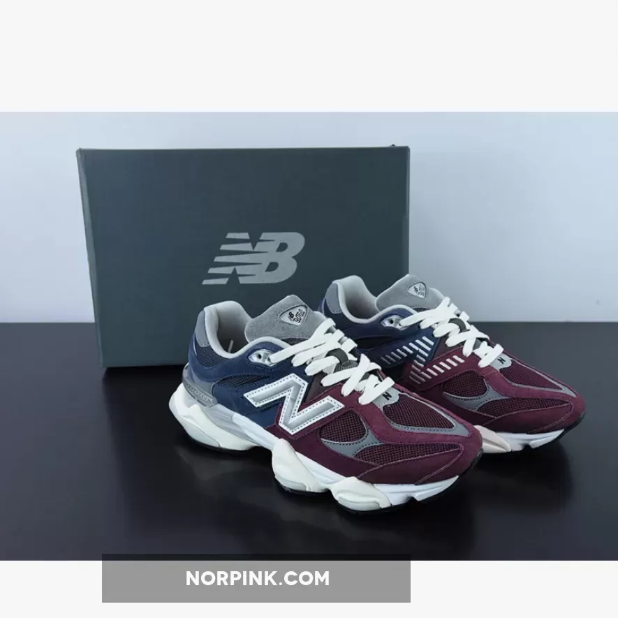New Balance 9060 Navy/Burgundy-Silver / 9060 burgundy