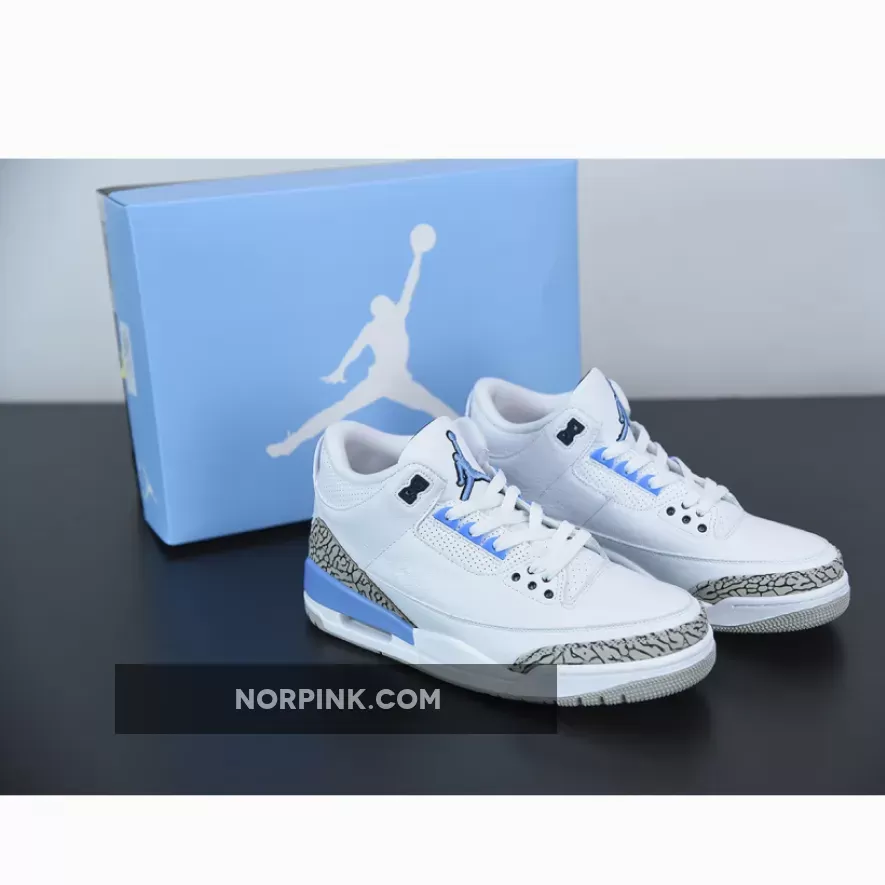 Air Jordan 3 Retro UNC with Jumpman logo aj3 unc