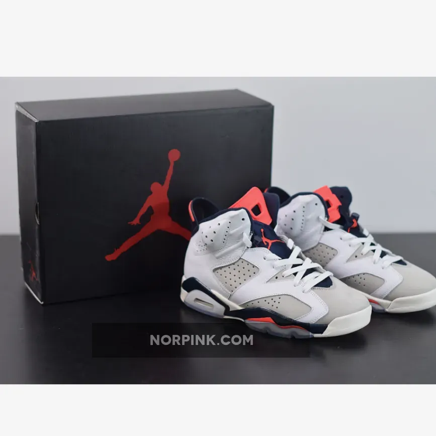 Jordan 6 2023 - Air Jordan 6 'Tinker' White/Infrared 23-Neutral Grey-Sail 384664-104