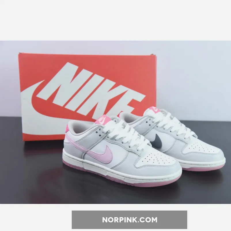 Nike Dunk Low Wmns "520" White Pink | dunk grey pink