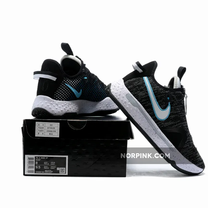 Nike PG 4 Heather Black Blue Pg 4 Black CD5082-004 Restock Nike PG 4 Heather Black Blue Pg 4 Black CD5082-004 Restock