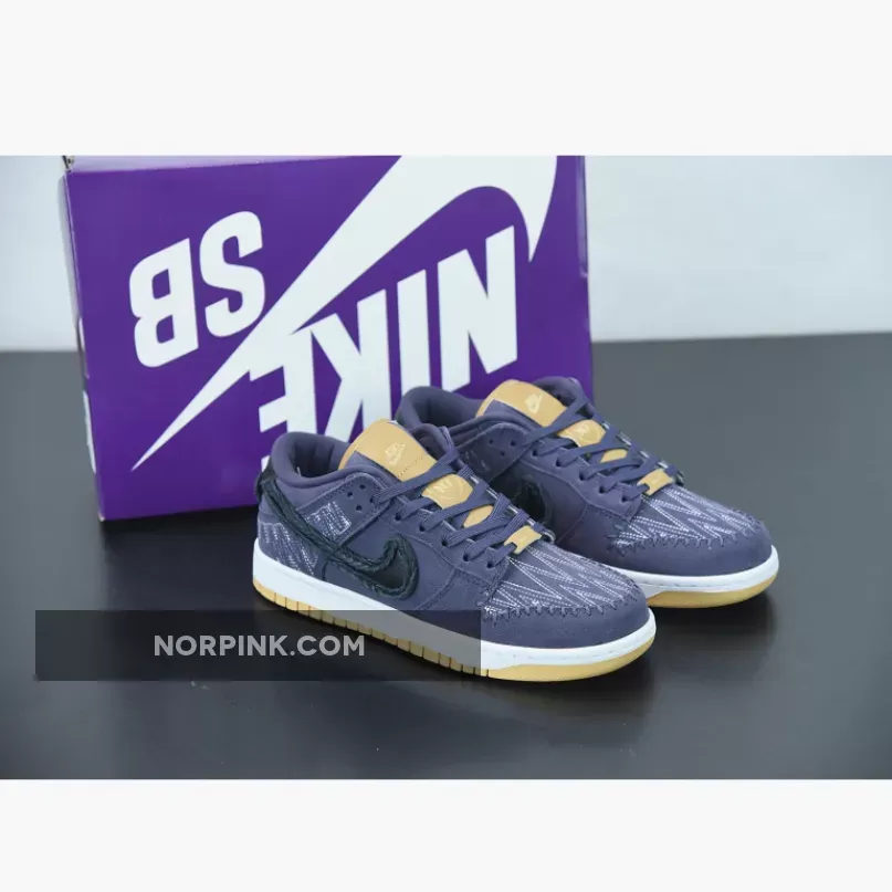 Nike Dunk Low 'N7' Dark Raisin/Black-White / nike sb dunk low n7