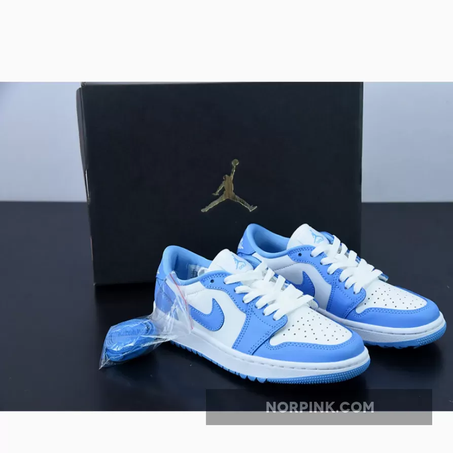 Air Jordan 1 Low Golf ‘UNC’ White/University Blue DD9315-100