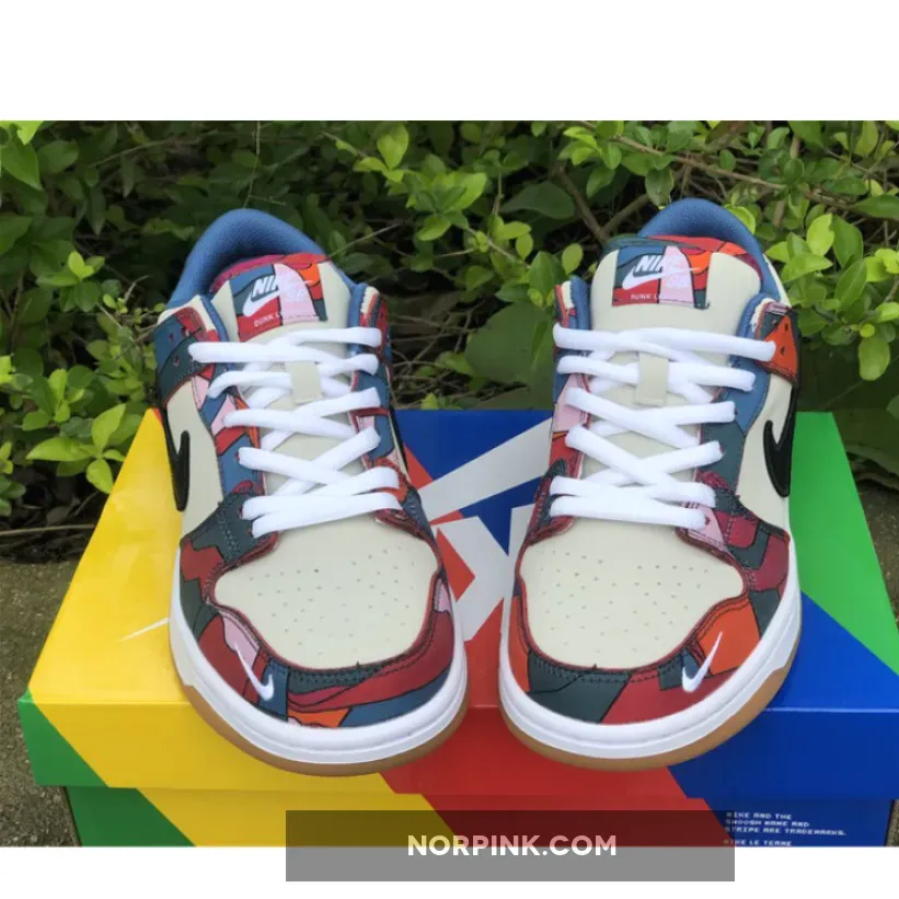 Parra x Nike SB Dunk Low Fire Pink/Gym Red-Mocha-White-Royal Blue-Black For sale Parra x Nike SB Dunk Low Fire Pink/Gym Red-Mocha-White-Royal Blue-Black For sale