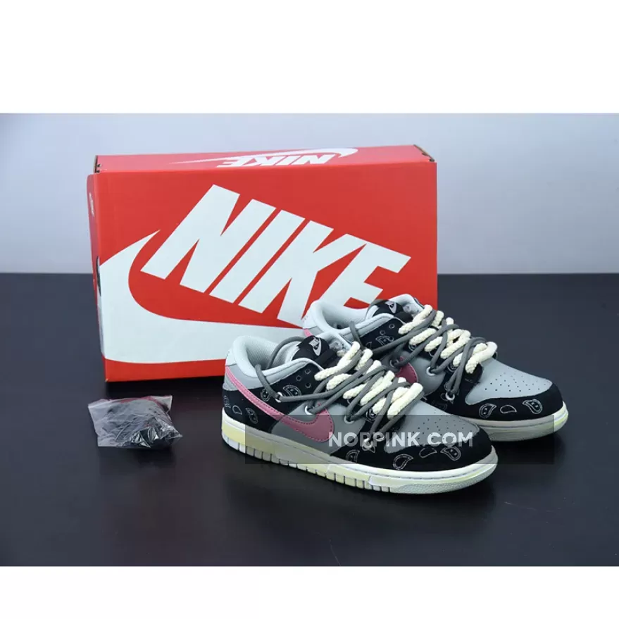 Nike SB Dunk Low Prm 'Cashew Nut Flower' Black Grey 1675865139 Discount