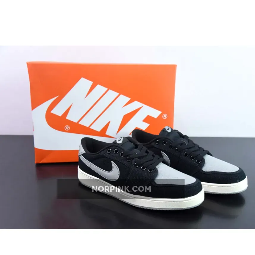 Aj1 Shadow / Air Jordan 1 KO Low 'Shadow' Black/Sail-Medium Grey DX4981-002