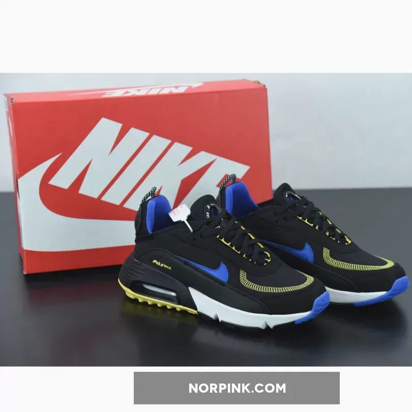 Nike Air Max 2090 Black Hyper Blue Yellow / nike air hyper blue