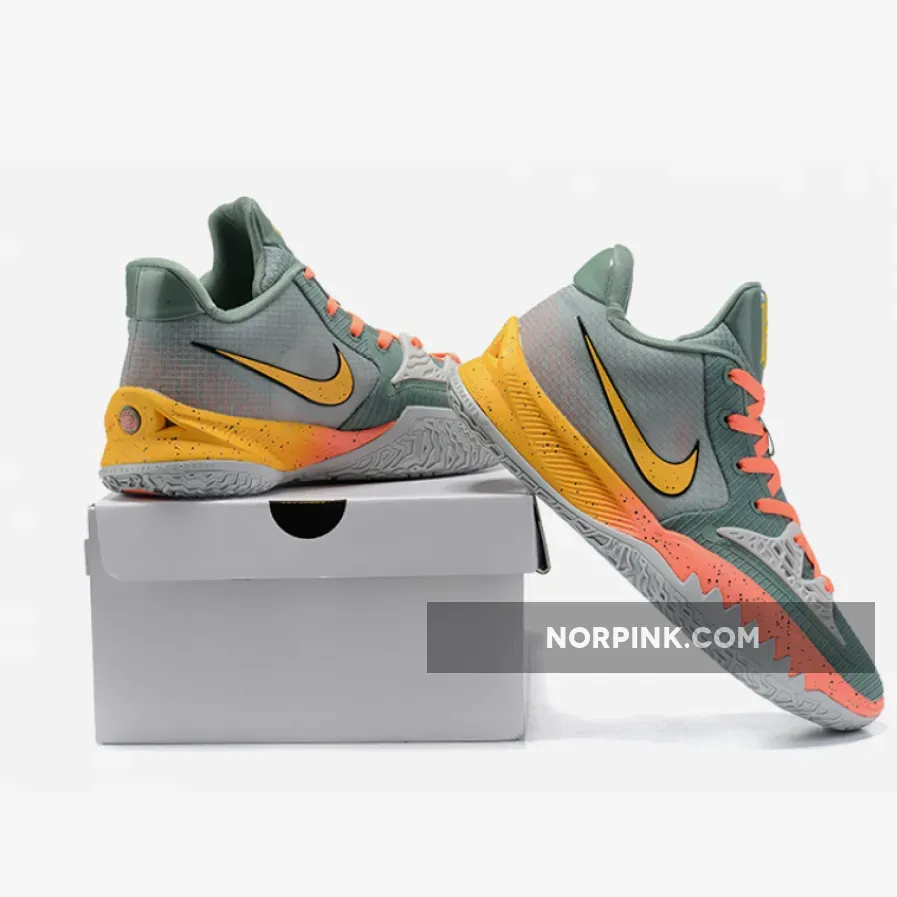 Kyrie Low 4 Green Orange / Nike Kyrie Low 4 'Sunrise' Dutch Green/Bright Mango/Laser Orange CW3985-301