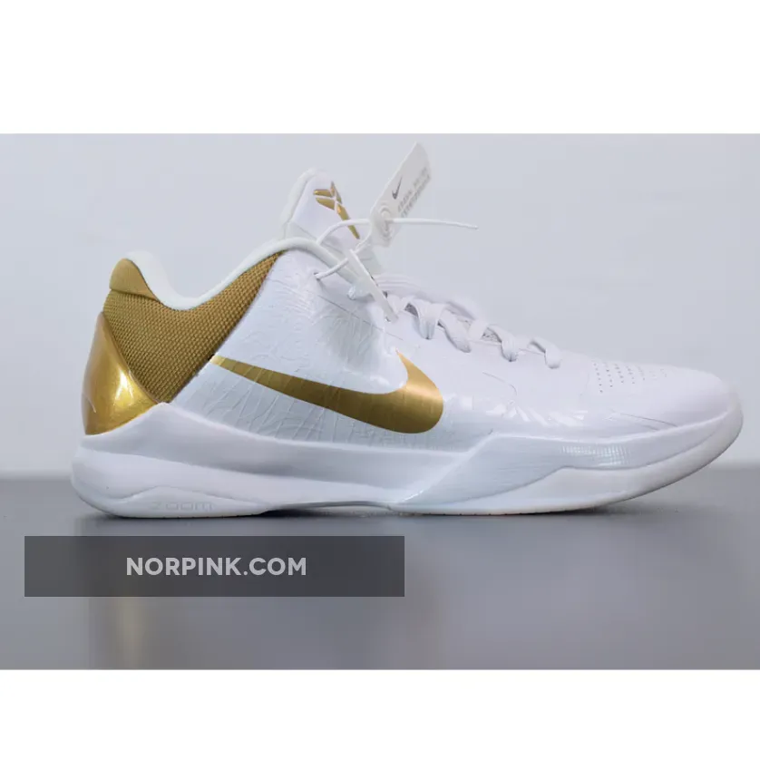 Nike Kobe 5 'Big Stage Home' White Gold 386429-108 Restock