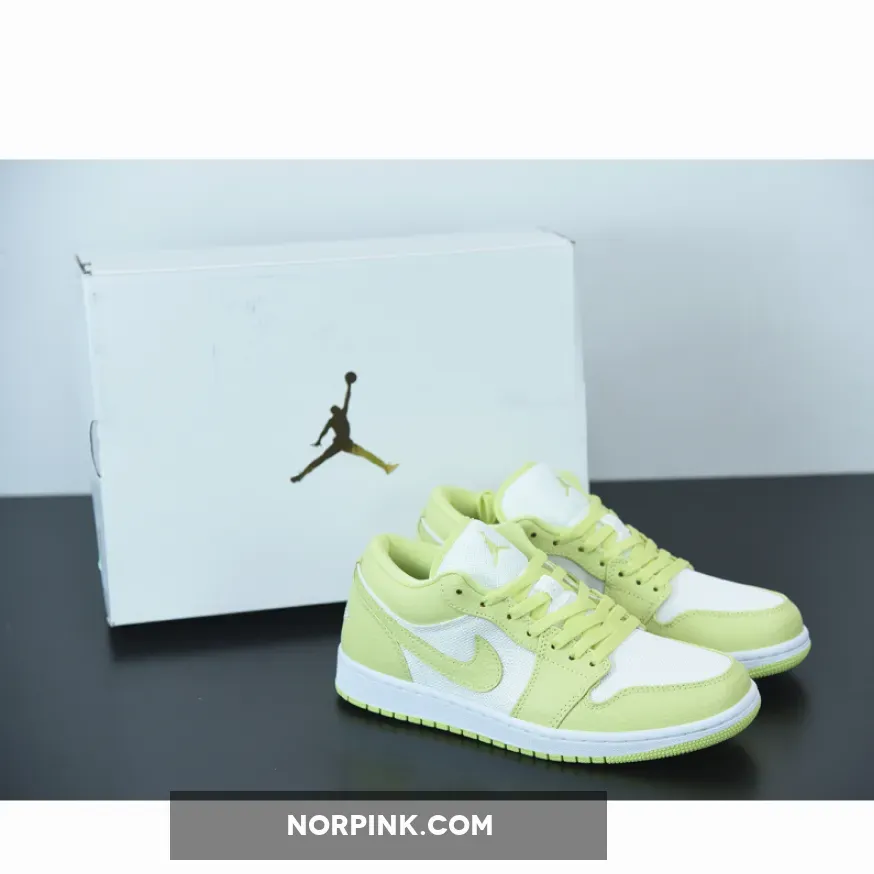 Air Jordan 1 Low Summit White/Limelight - jordan limelight