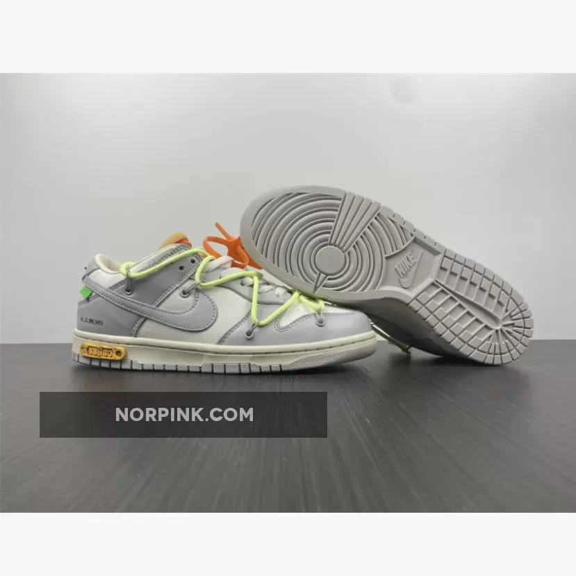 Off-White X Nike Dunk Low '43 Of 50' Sail/Grey 1675865983 Discount