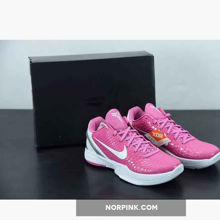 Nike Kobe 6 Protro 'Think Pink' Pinkfire/Metallic Silver-White - pink kobes