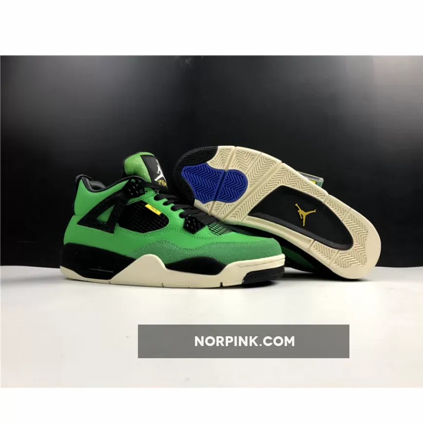 Air Jordan 4 (IV) Retro 'Manila' Green Black / manilla jordan 4